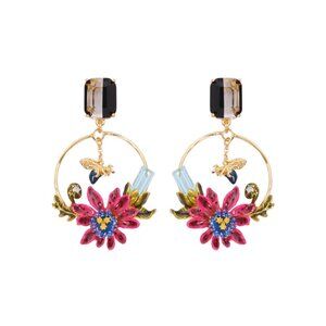 Les Nereides SEA ANEMONE EXOPLANÈTE Hoop Stud Earring